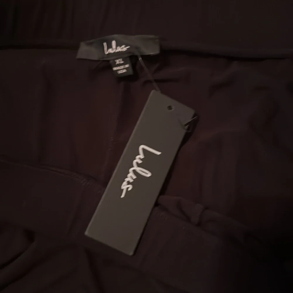 Lulus Knockout Black Wide Leg Pants - Size XL - Picture 6 of 6